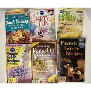Pillsbury Cookbook Recipe Bake-Off Booklets Lot of 6 Vintage